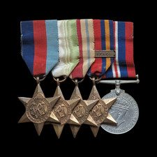 WW2 British Medal Group Atlantic Star Burma Pacific Clasp Africa Royal Navy