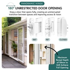 upvc door hinge 180 degrees