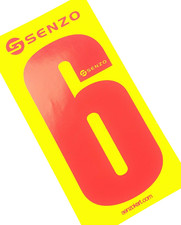 Set of 4 Senzo Red Race Number