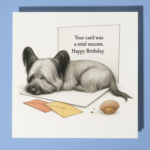 Skye terrier happy - terrier,