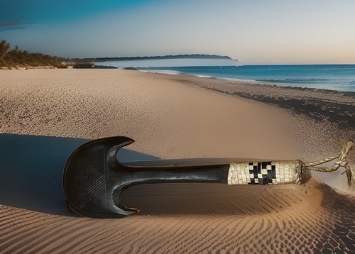 Fijian culacula wood war club - culacula,