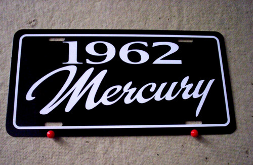 1962 mercury license plate - mercury,