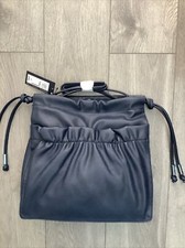 M&S ladies faux leather Navy
