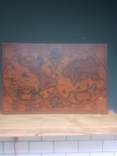 Vintage wooden old - old, print.