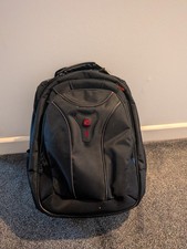 Black Wenger Backpack with Side Pockets Good Condition Used