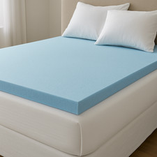 HIGH DENSITY FIRM  BLUE FOAM MATTRESS TOPPER, ALL SIZES,DEPTHS 1",2",3",4"