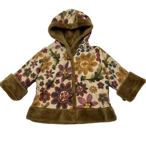 Vintage kids brown floral - kids,