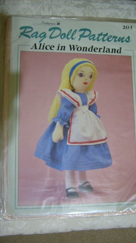 Alice wonderland rag doll - rag,