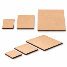 Laser-Cut MDF Square Shape