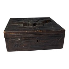 Antique Hand Carved Black