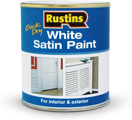 Rustins satin white paint - satin,