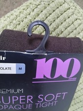 SUPER soft Opaque Tights Size M Chocolate