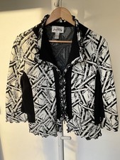 Joseph Ribkoff Stylish Black And White Jacket UK 20