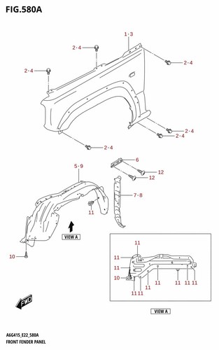 Suzuki genuine front - suzuki, fender