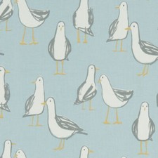 Clarke and Clarke Laridae Seagull  Duckegg 100% Cotton Fabric 