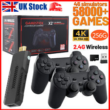 58000+ 256G Retro Games Video Game Console TV Stick 4K HDMI Wireless Controller