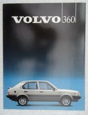 Volvo 360 Brochure 1983. - GLS
