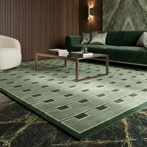Hand tufted wool rug - tufted,