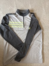 adidas Golf 1/4 Zip Jumper Grey Size M