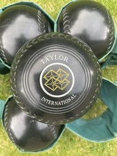 Taylor International Bowls, Size 4, Rare Crescent Grip, WB 18, Good condition