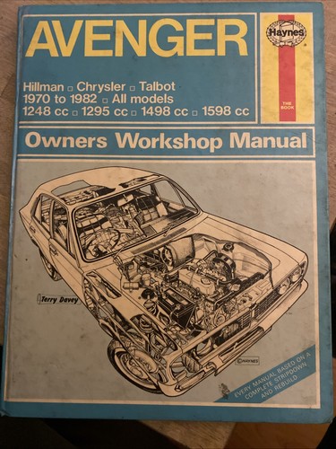 Haynes workshop manual - workshop, avenger