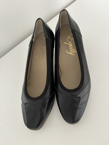 Classic black mid heel - , leather