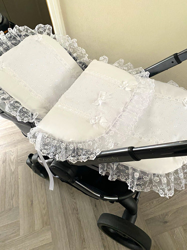 Beautiful babies white pram