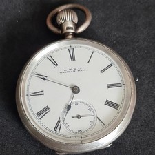 Antique solid silver gents - antique,