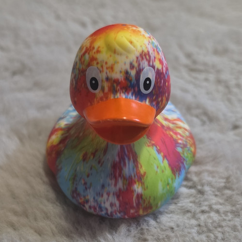 Multicoloured splatter rubber - splatter,