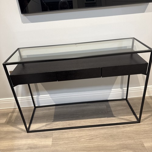 Dwell black console table with - dwell,