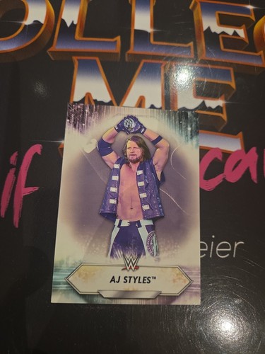 Topps wwf wwe - wwe, aj