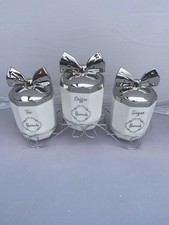 Tea Coffee Sugar Jar White