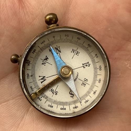Antique german brass pocket - german,