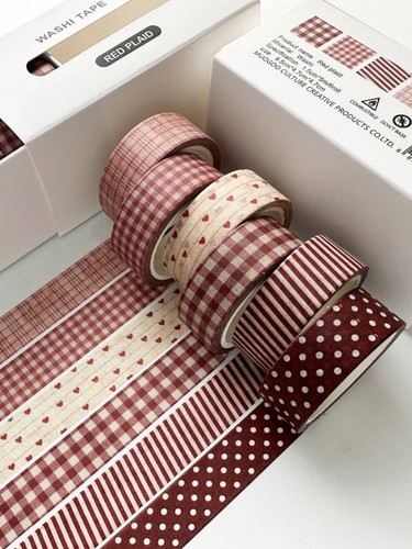 Rolls vintage plaid washi - vintage,