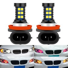 2 Pcs H8 LED Light Bulbs Angel Eyes Halo Ring For BMW E92 E91 E60 Plug and play