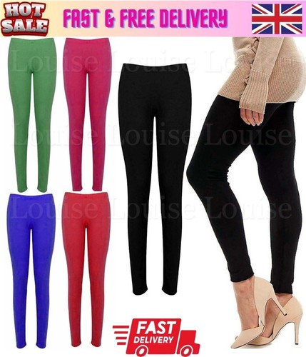 Ladies womens plain stretch - ladies,