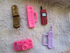 tiny model mobile cell phones camera for Sindy or Barbie doll   accessories set