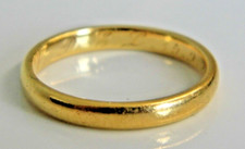 ANTIQUE GEORGE IV 22ct GOLD WEDDING BAND RING Dated 1825 Size M 1/2