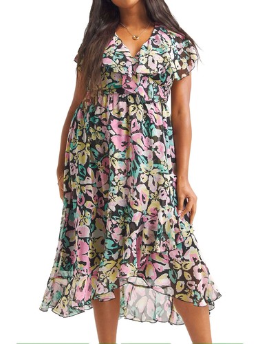 Simplybe wrap midi dress black - simplybe,