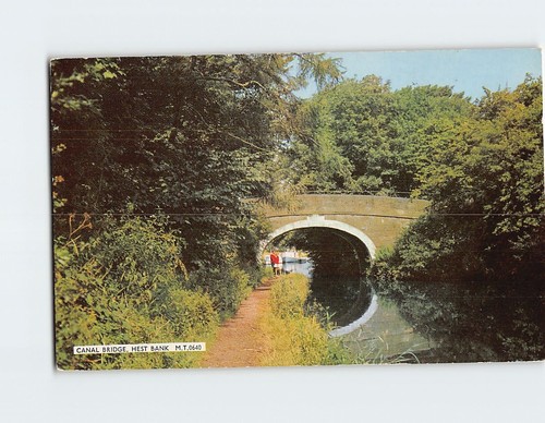 Postcard canal bridge - canal, hest