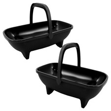53cm Black Plastic Garden Trug
