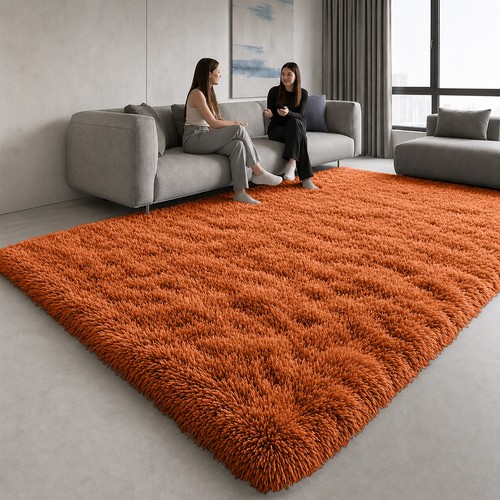 Large shaggy rugs anti slip - shaggy,