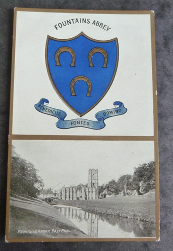 Fountains abbey vintage - abbey.,