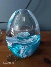Vintage art glass paperweight - art,