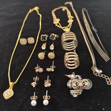 Gold Tone Jewelry Bundle Mixed
