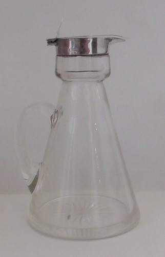 Silver cut glass whisky - glass,