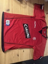 Rare Rangers Fc Away Football Shirt Mid 2000s Diadora/Carling 7-8yrs Boys