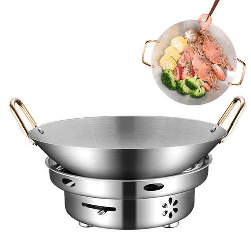 Liquid alcohol stove with - with, pot