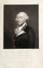 1870 Antique Print; Portrait of William Locker (Royal Navy officer)