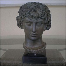 Antinous Bust - Bronze color